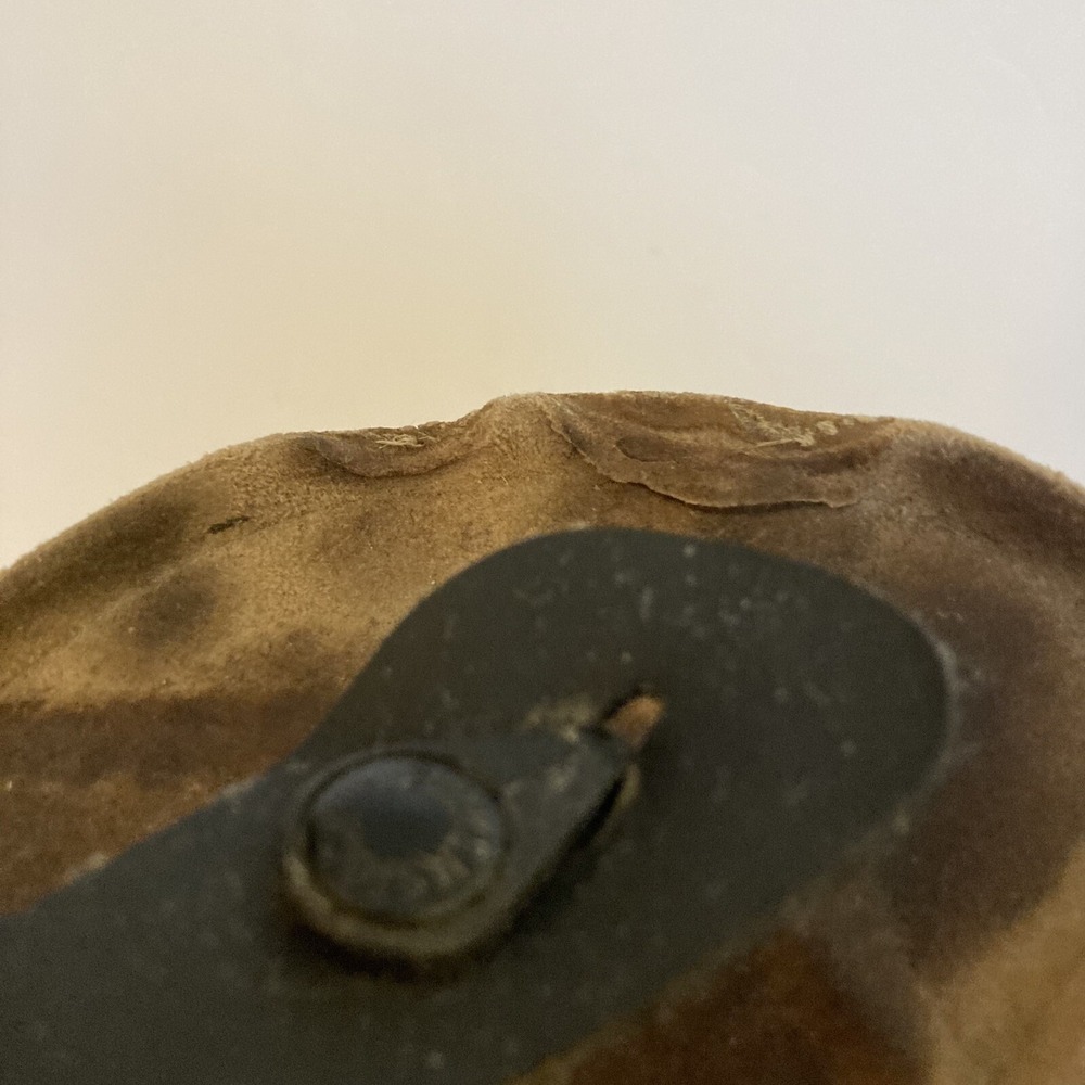 Birkenstock Gizeh 38 Black Leather Thong T Strap Sandals Womens 7 7.5 US FLAWS - Picture 11 of 14